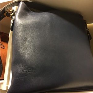 COACH Vintage Dark Navy Blue Shoulder Bag